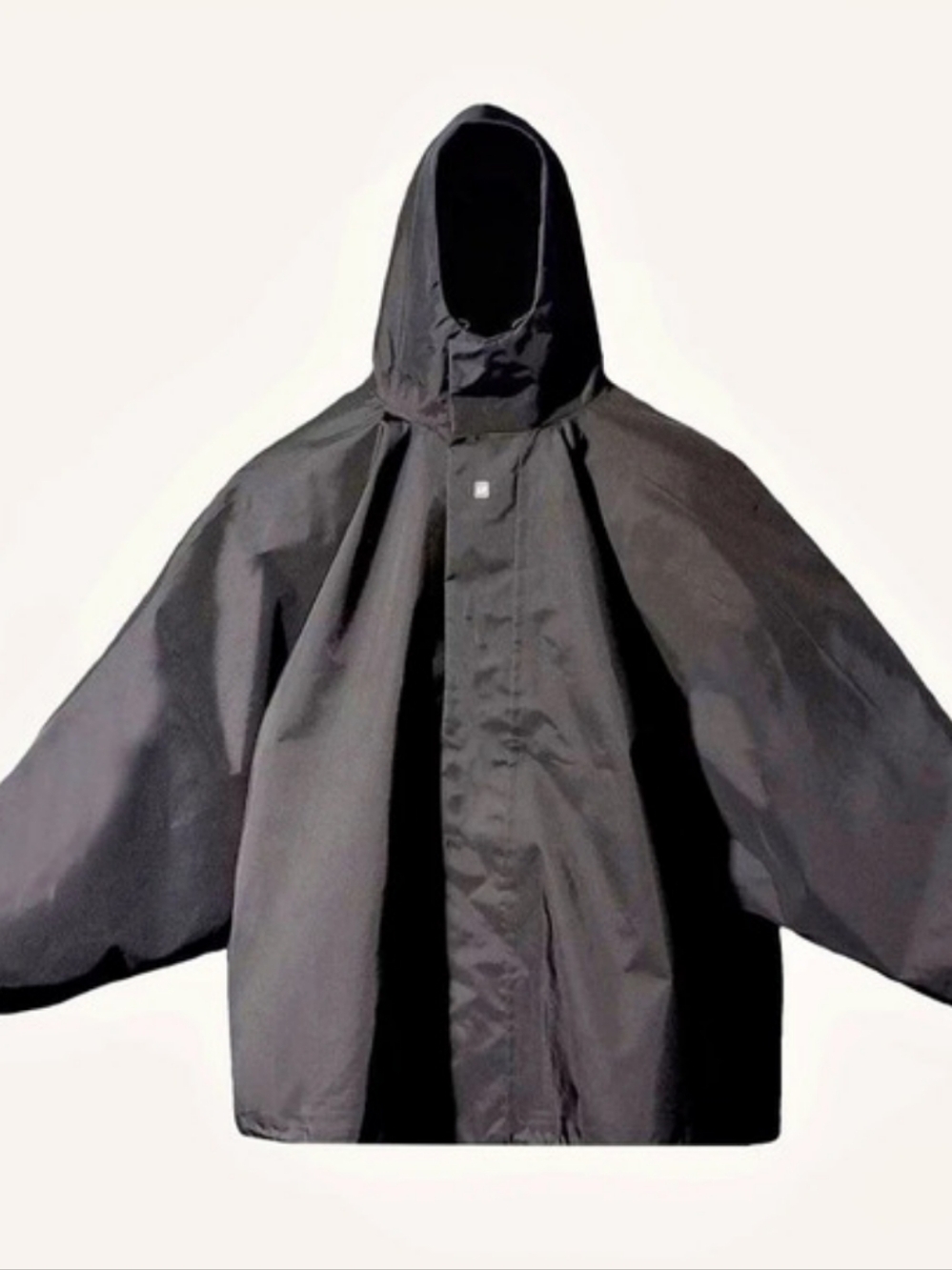 YEEZY GAP T CUT Black Hooded Rain Jacket Parka
